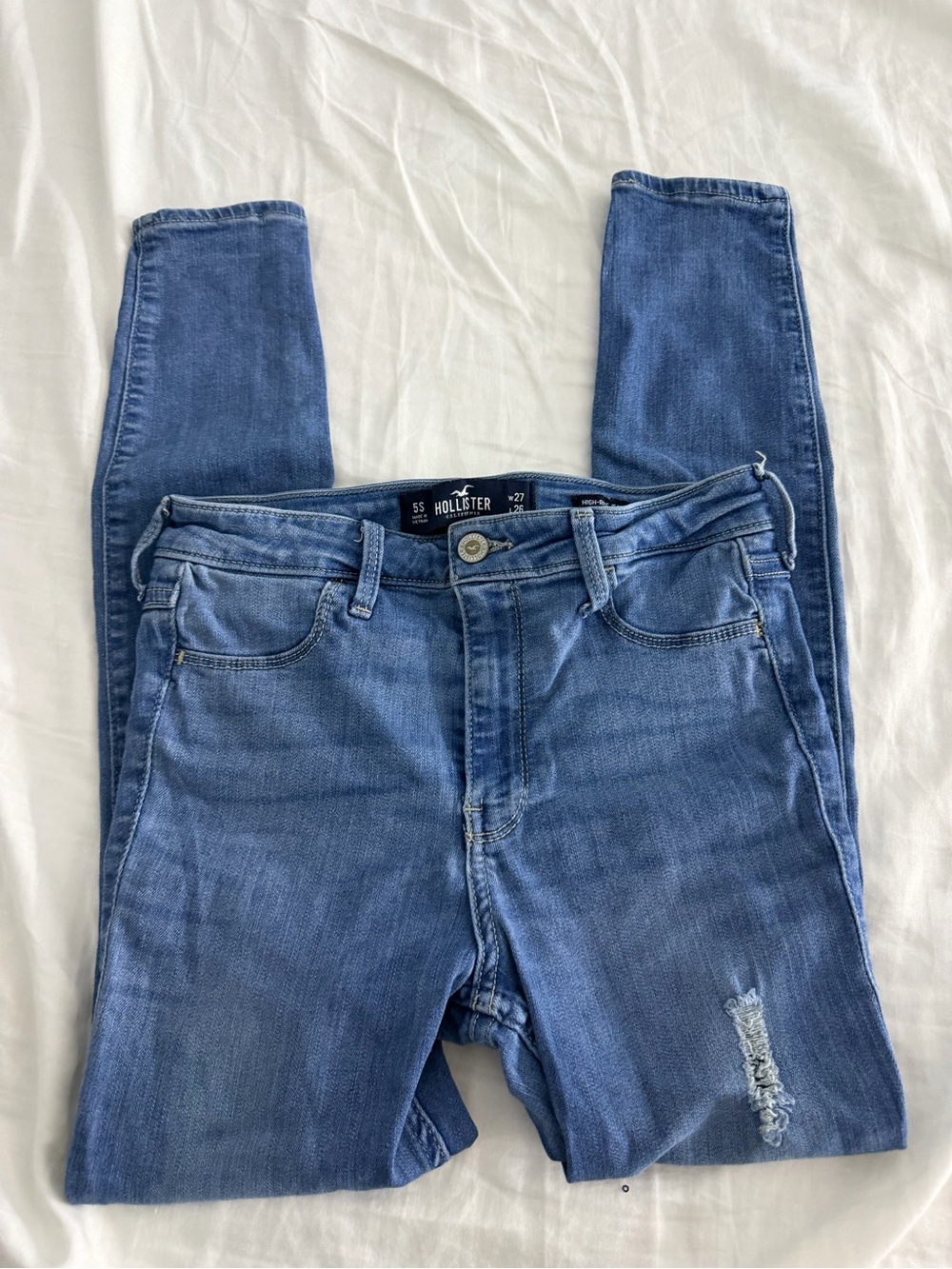 Hollister Women's Blue Skinny Jeans